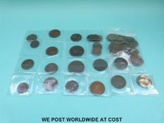 An amateur collection of largely Georgian copper coinage,