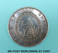 A George III museum copy of Bank of England five shilling token dated 1804
