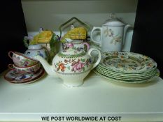 A collection of ceramics to include Chinese ginger jar Coalport Rusamund,