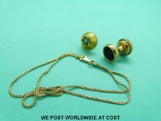 A 9ct gold bracelet (1.