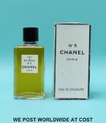 An unopened sealed vintage bottle of Chanel no.