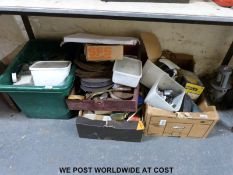 A quantity of tools, air fittings,