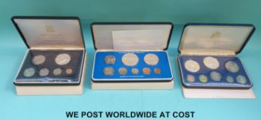 Three Franklin Mint overseas proof coin sets, to include British Virgin Islands,