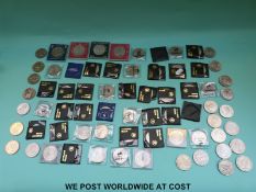 A collection of modern crowns including Churchill.