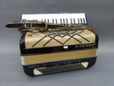 Hohner Virtuola III piano accordion in black finish, 120 bass,