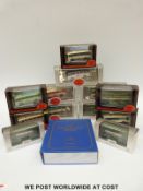 Fifteen Exclusive First Editions (EFE) diecast model buses and coaches,