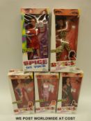 Five Galoob Spice Girls dolls,