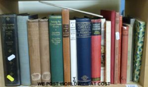 Opera books, the Prima Donna (1888), Manon Lescaut (1935), Mozart's Operas (1913), Verdi (1931),