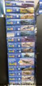 Fifteen Revell 1:72 scale model aircraft kits,