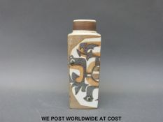 A signed Royal Copenhagen Faience vase with various printed marks to base