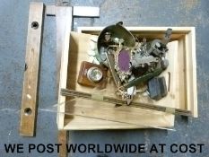 A drawing board, set squares,