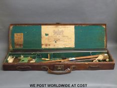 A pair of Hooton & Jones Liverpool 12 bore Damascus shotgun barrels named to the rib,