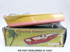 Chinese wooden model electric cruiser boat,