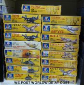 Seventeen Italeri 1:72 scale model aircraft kits, all in original boxes,