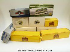 Ten Atlas Editions The Greatest Show On Earth, World of Stobart and Trams diecast model vehicles,