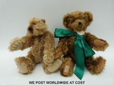 Two Deans Rag Book teddy bears, Derian and Jack Junior,