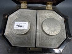 A European military helmet marked K IX to rear of rim