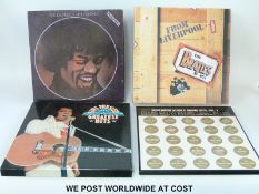 Four box sets: Jimi Hendrix “The Genius Of Jimi Hendrix” (4x LPs with leaflet);