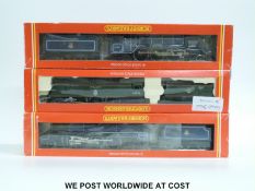 Three Hornby 00 gauge BR 4-6-2 locomotives Battle of Britain Class 'Lord Beaverbrook' R.