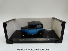 Ricko 1:18 scale diecast model Austin 7 De Luxe Saloon 1932, in original box.