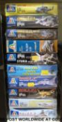 Ten Italeri 1:72 scale model aircraft kits, all in original boxes,