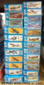 Twenty four Novo 1:72 scale model aircraft kits, all in original boxes.