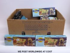 Thirty Atheann, Hornby, Lima and other 00 gauge carriages and wagons, some in original boxes.