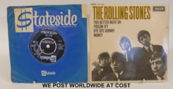 Approximately 70x 7” singles and EPs, mostly 1960s.