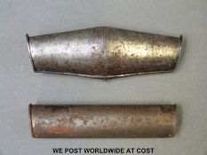 Two steel double ended shot chargers.