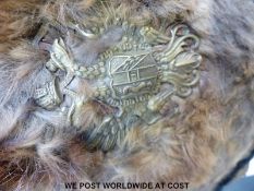 A 19thC Austro-Hungarian Hussars busby