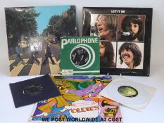 The Beatles. Three LPs and three 7