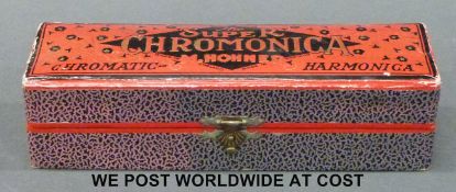 Hohner 'Super Chromonica' 12 hole harmonica, key of G,