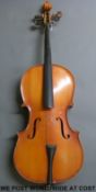 A Hungarian made cello, label signed and dated 1967,