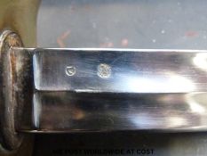 A French Napoleonic style trooper's sword engraved with date 1813 to edge of blade,