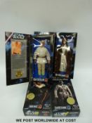 Four Kenner Star Wars Collector Series action figures, Han Solo, Darth Vader,