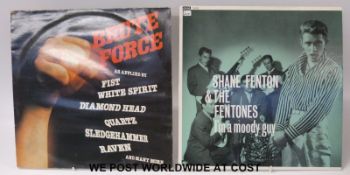 Ten LP record cases of mostly LPs with some 12” singles,