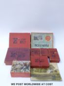 Seven Zag-Zaw and Zig-Zag jigsaw puzzles,