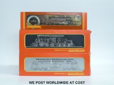 Three Hornby 00 gauge locomotives BR 2-6-4 42308 R062,