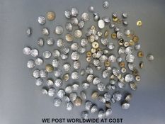 Over 130 Fire Brigade uniform buttons relating to various areas and stations but mainly Hampshire