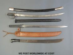 A mid to late 20th century machete,