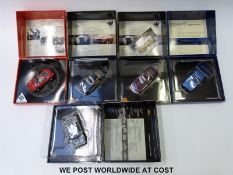 Five Minichamps special edition diecast model cars including ISO Grifo, Lamborghini Countach LP400,