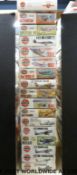 Seventeen Airfix 1:72 scale model aircraft kits, all in original boxes,