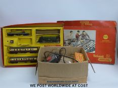 Tri-ang 00 gauge train set R3B together with a collection of track etc,
