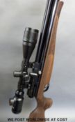 Air Arms S510 Xtra .22 air rifle with carved semi-pistol grip and Tasco 2.5x1-10x.