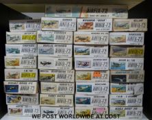 Thirty-three Airfix 1:72 scale model aircraft kits,