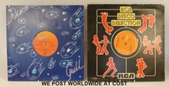 Two boxes of more than 200x 12” singles.