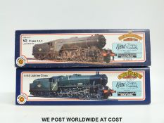 Two Bachmann 00 gauge locomotives Class V2 60903 31-554 and Jubilee Class 'Silver Jubilee' 31-151,