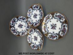 Two Wedgwood tazzas and two cake plates in the 'Shannon' pattern