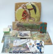 Twelve wooden jigsaw puzzles, early 20thC onwards, including Meteors of Road and Track,