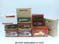 Eleven Matchbox Models of Yesteryear diecast model vehicles and vehicle sets, all in original boxes.